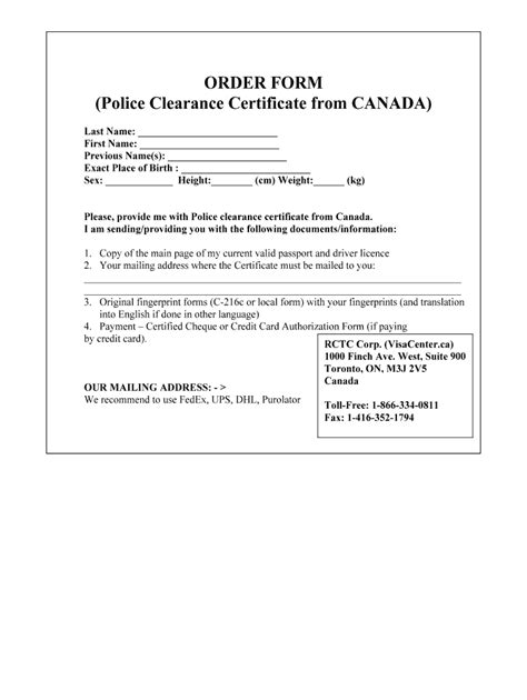 police clearance certificate from canada.